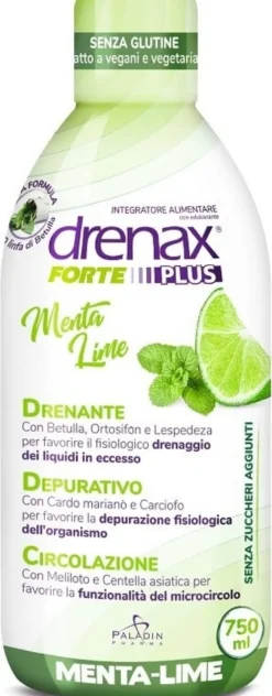 Drenax forte plus menta/lime 750 ml