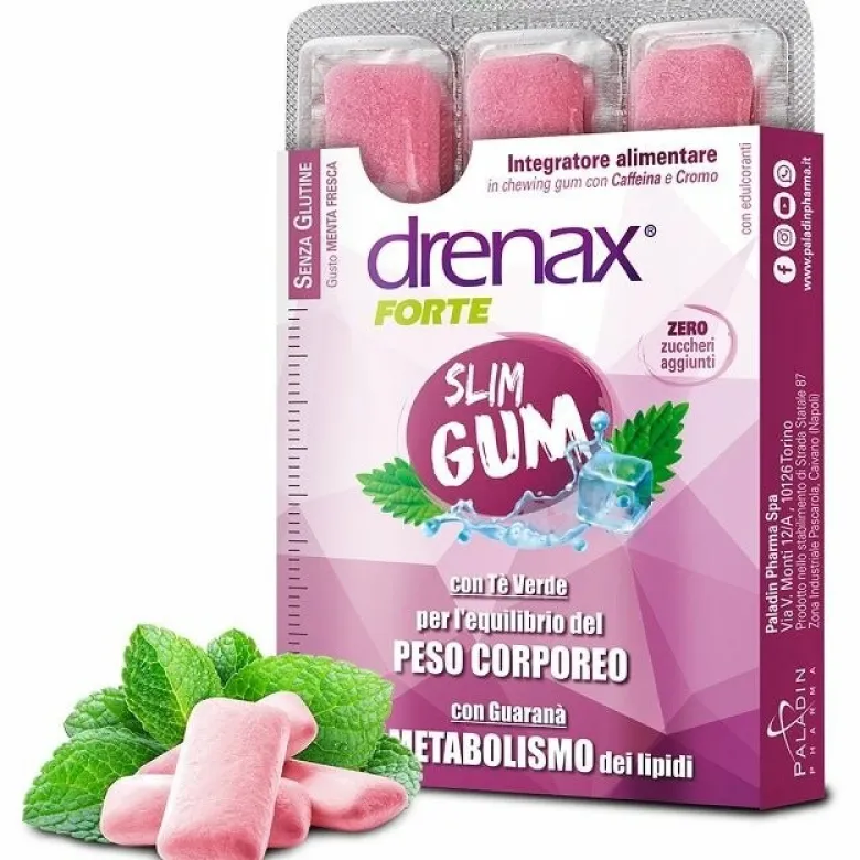 Drenax Forte Slim Integratore Dimagrante 9 gum