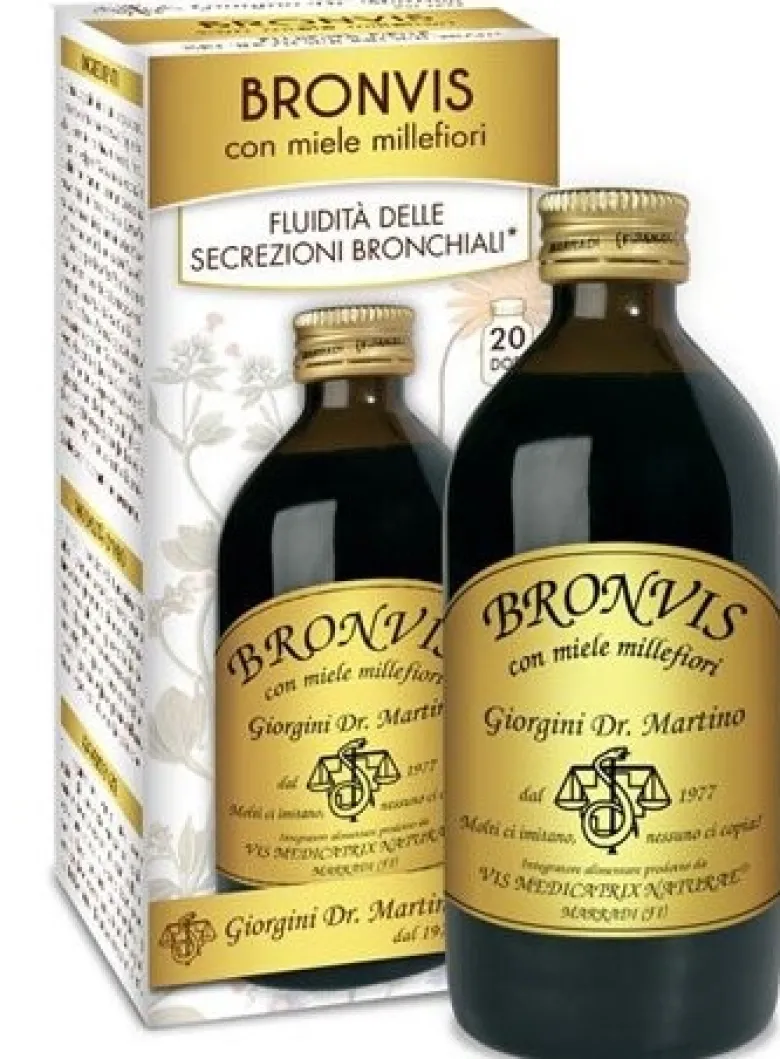 Dr. Giorgini Bronvis Liquido Analcolico Miele Millefiori 200 ml