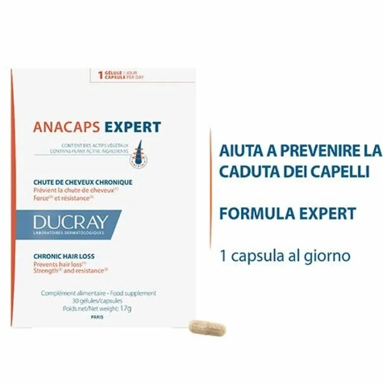 Ducray Anacaps Expert Integratore Capelli e Unghie 30 Capsule
