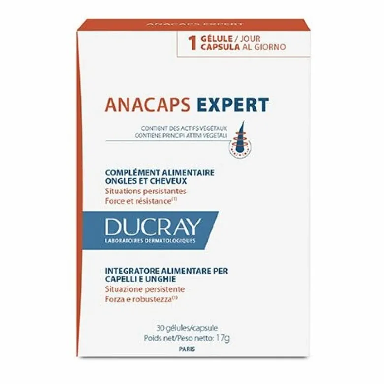 Ducray Anacaps Expert Integratore Capelli e Unghie 30 Capsule