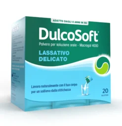 Dulcosoft Polvere per Soluzione Orale Lassativo Macrogol per Stitichezza 20 Bustine