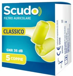 Earplug Scudo Classic Tappi Auricolari 5 Coppie