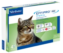 Effipro duo spot-on 4 pipette 0,5 ml gatti da 1 a 6 kg