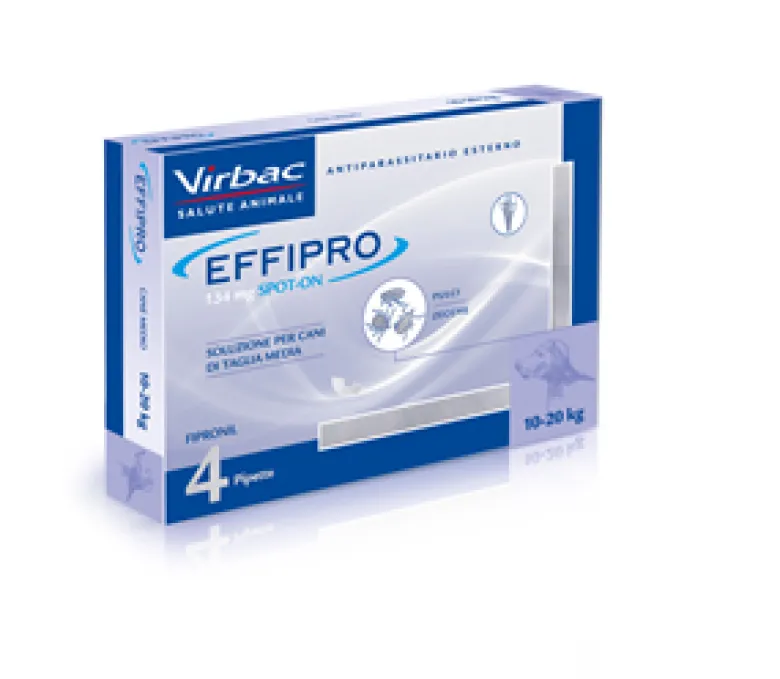 Effipro spot-on 4 pipette 1,34 ml cani da 10 a 20 kg