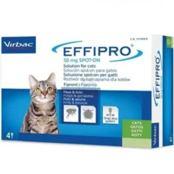 Effipro spot-on soluzione 4 pipette 0,5 ml 50 mg gatti