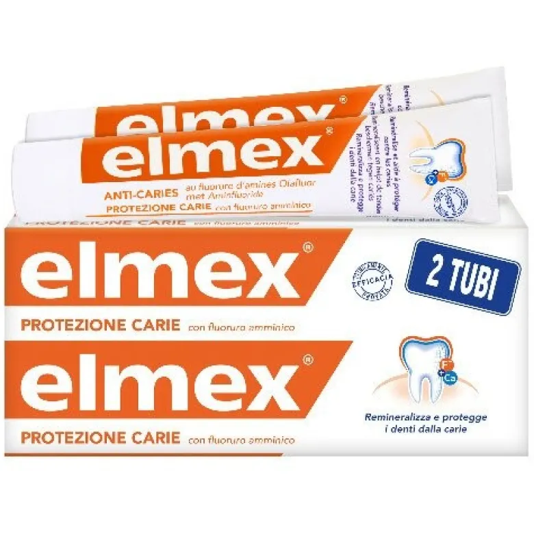 Elmex Dentifricio Protezione Carie 2x75 ml