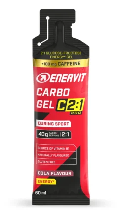 Enervit carb gel c2:1 +100mg caffeine 60ml