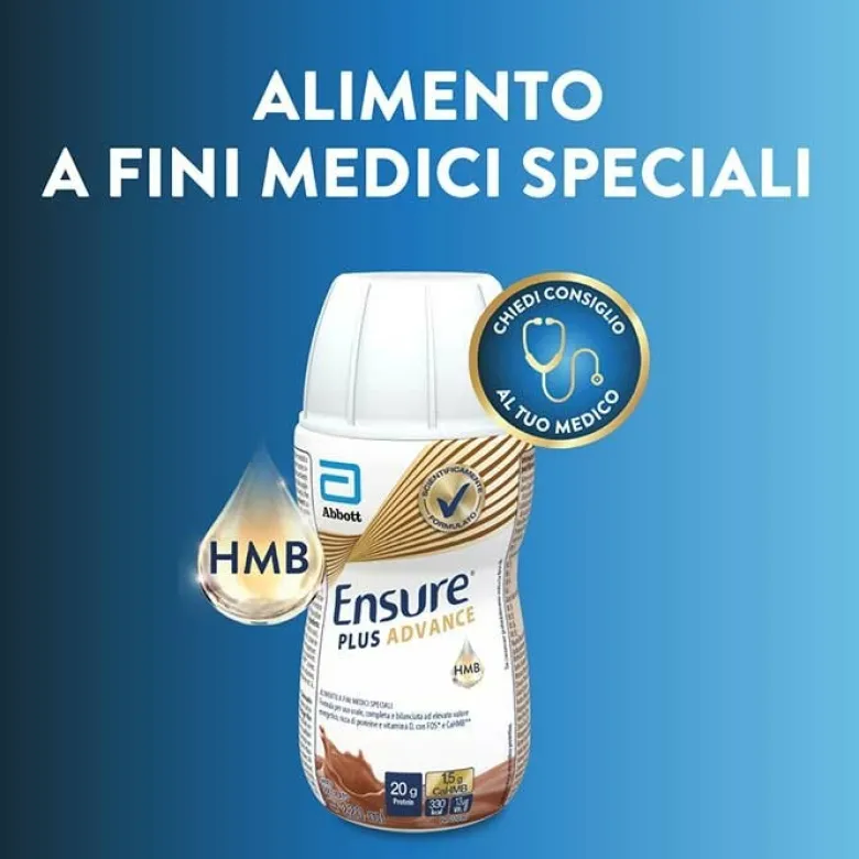 Ensure Plus Advance Integratore Gusto Cioccolato 4 x 220 ml