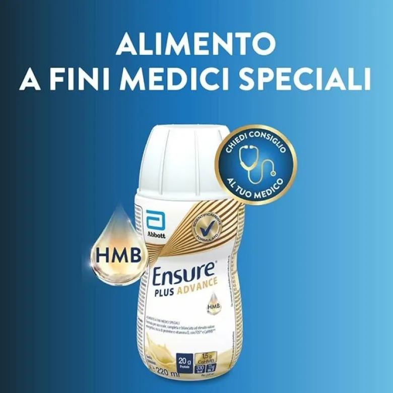Ensure Plus Advance Integratore Iperproteico Banana 4 x 220 ml