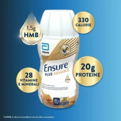 Ensure Plus Advance Integratore Iperproteico caffè 4 x 220 ml