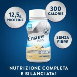 Ensure Plus Integratore Ipercalorico Gusto Vaniglia 4 x 200 ml