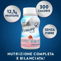 Ensure Plus Integratore Ipercalorico Gusto Fragola 4 x 200 ml