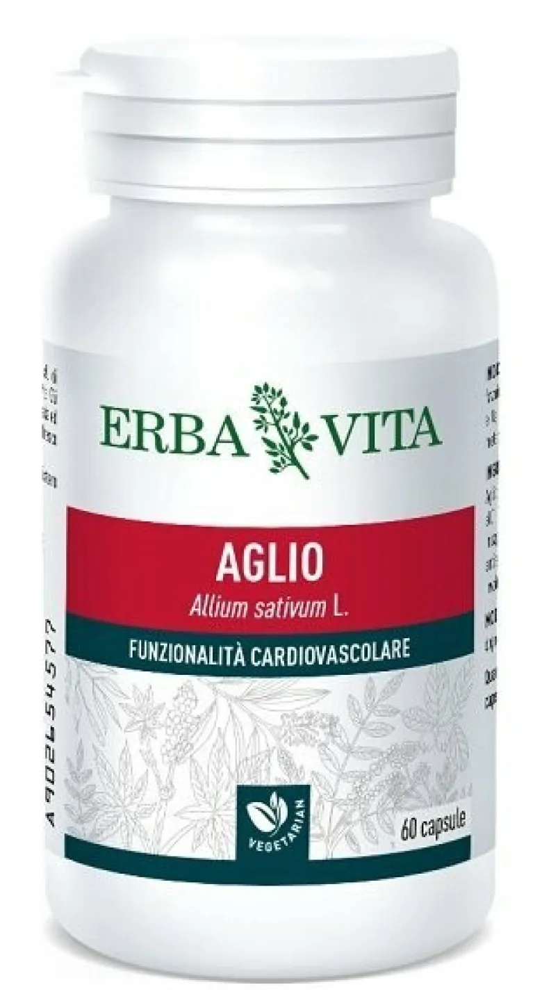 Erba Vita Aglio Integratore Pressione 450 mg 60 Capsule