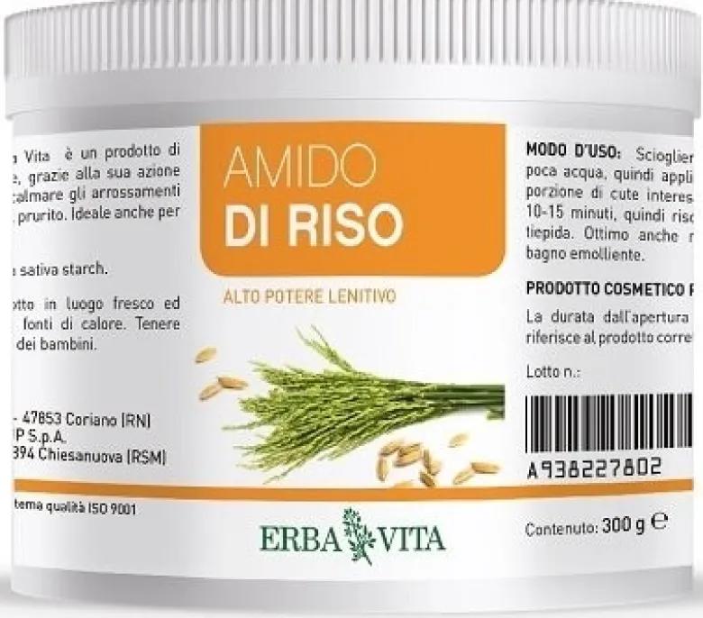 Erba Vita Amido Di Riso Per Uso Esterno Barattolo 300 g