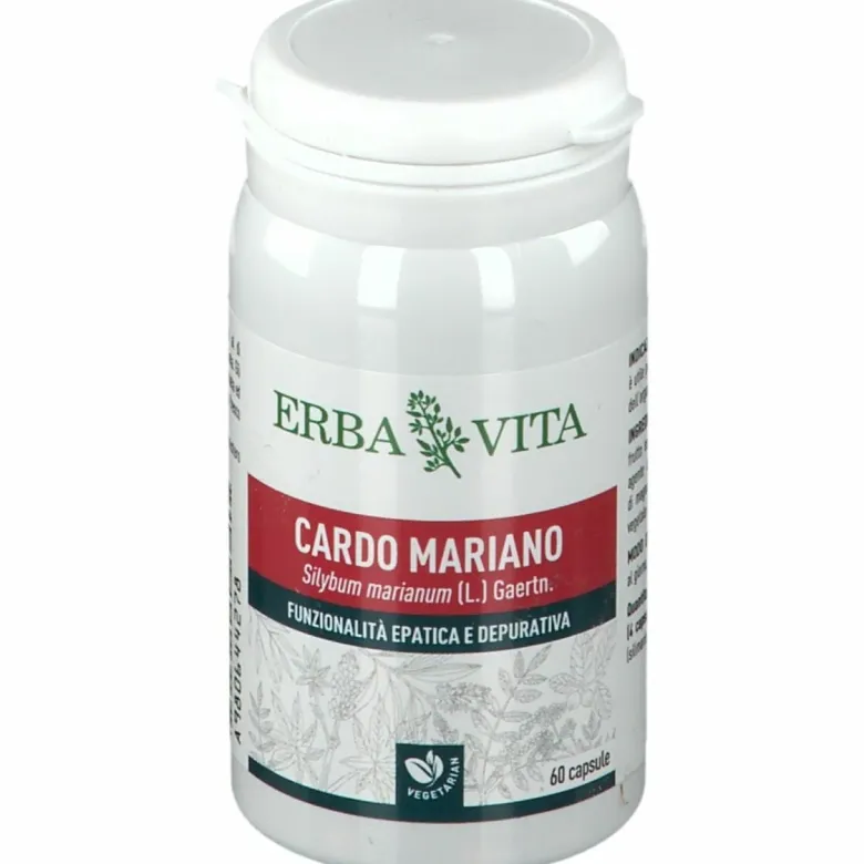 Erba Vita Cardo Mariano Integratore Epatico 60 Capsule