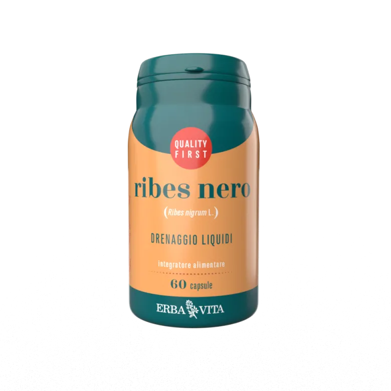 Erba Vita Ribes Nero Integratore Drenante 60 Capsule