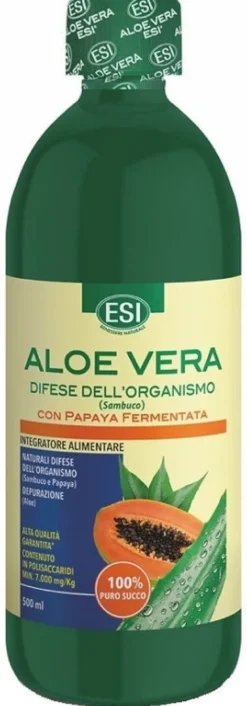 Esi Aloe Vera Difese Dell'organismo Sambuco con Papaya Fermentata Succo 500 ml
