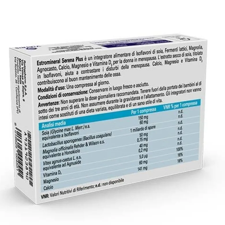 Estromineral Serena Plus Integratore Menopausa 30 compresse