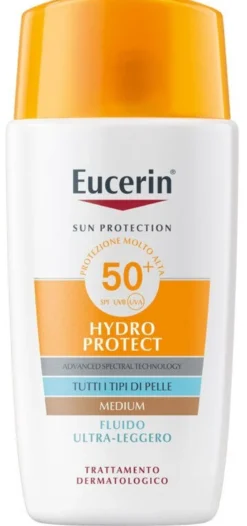Eucerin Hydro Protect Fluido Ultra Leggero Colorato Medium SPF50+ 50ml