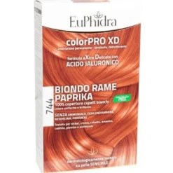 Euphidra colorpro gel colorante capelli xd 744 paprika 50 mlin flacone + attivante + balsamo + guanti