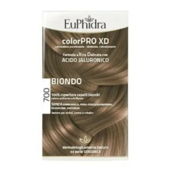 Euphidra colorpro xd 700 biondo gel colorante capelli in flacone + attivante + balsamo + guanti