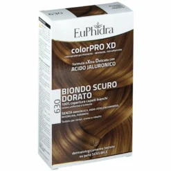 Euphidra colorpro xd 630 biondo scuro dorato gel colorante capelli in flacone + attivante + balsamo + guanti