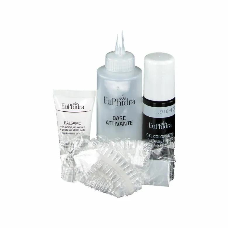 Euphidra colorpro xd 435 castano fondente gel colorante capelli in flacone + attivante + balsamo + guanti