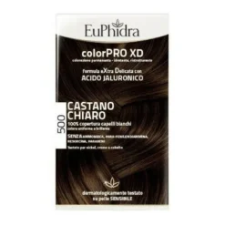Euphidra colorpro xd 500 cast chiaro gel colorante capelli in flacone + attivante + balsamo + guanti