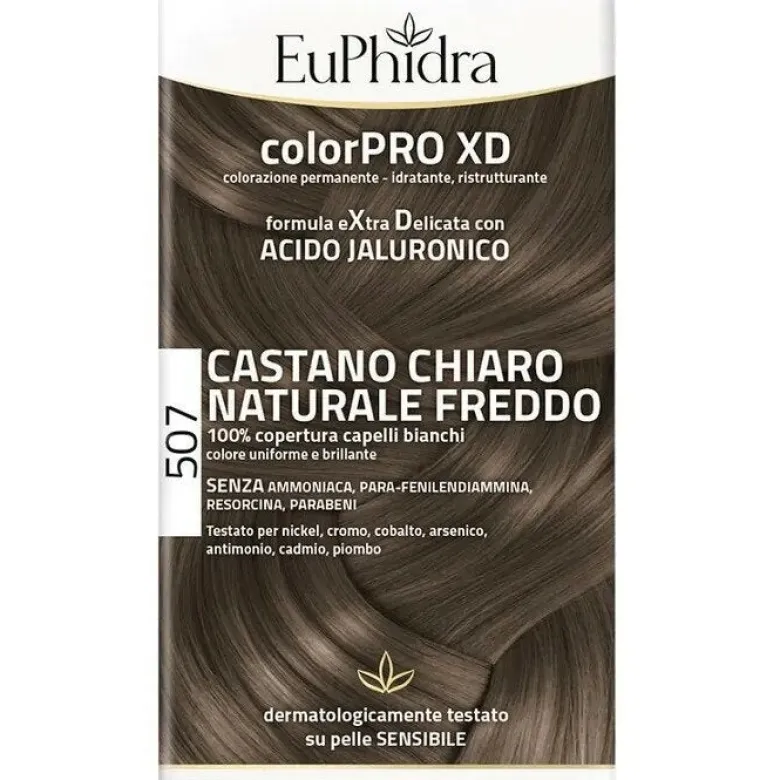Euphidra ColorPro XD Kit Tinta Capelli 507 Castano Chiaro Naturale Freddo