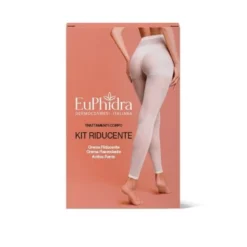 Euphidra kit riducente anticellulite crema rassodante 100ml + crema riducente 100ml + leggins monouso