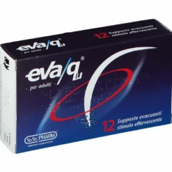 Eva/qu 12 Supposte Effervescenti Evacuanti Adulti