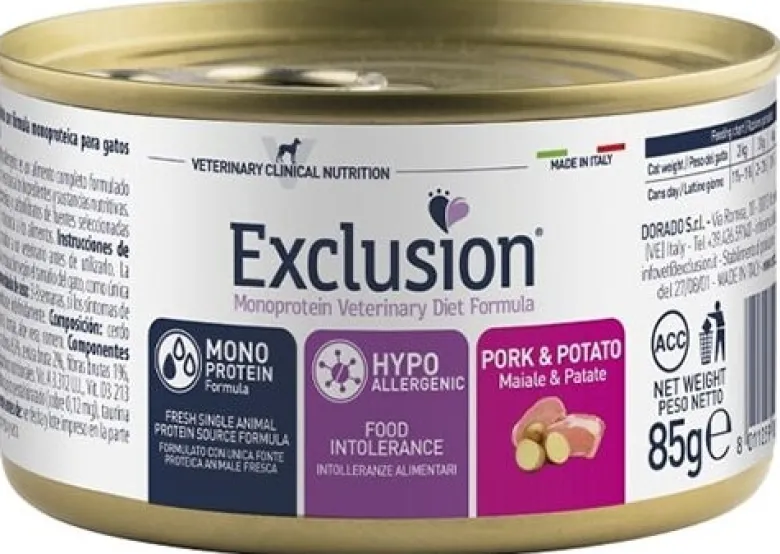 Exclusion md cat hypo pork85g