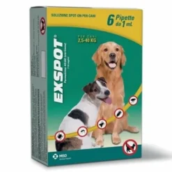 Exspot Spot-on soluzione 6 pipette Cani 1 ml 715 mg/ml