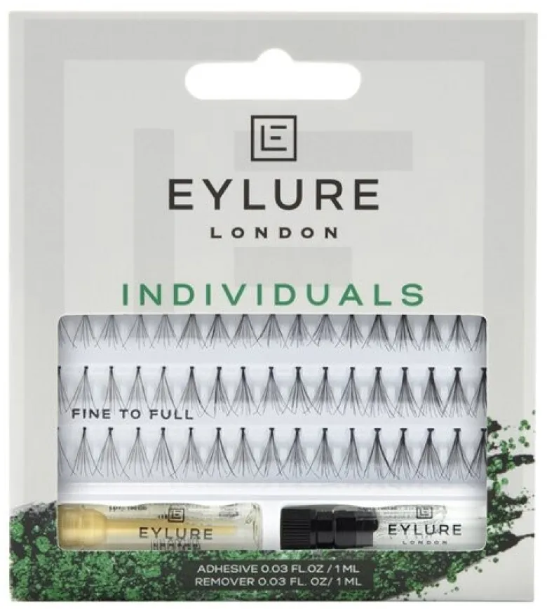 Eylure ciglia individuali combo s/m fine to full + 1 colla + 1 remover