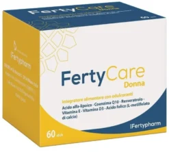 Fertycare 60 Stick da 2 g con Edulcoranti Senza Glutine Senza Lattosio Senza Zucchero