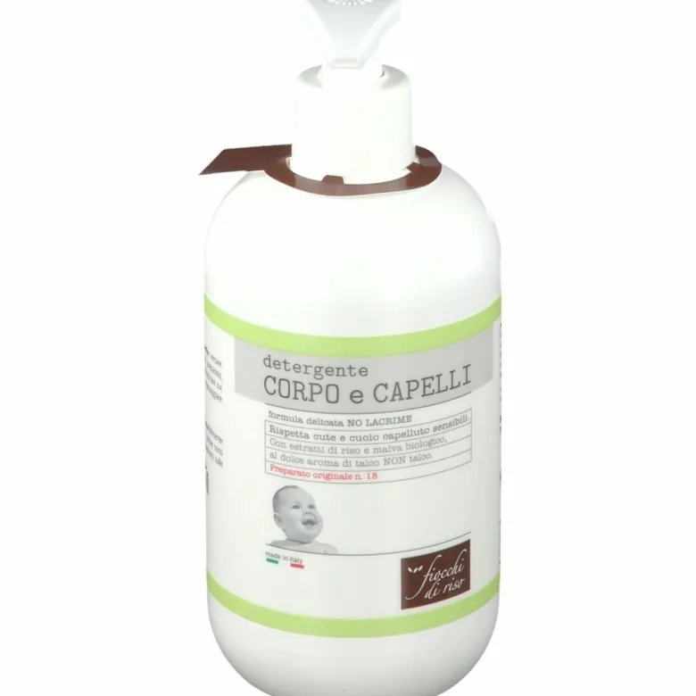 Fiocchi di Riso Detergente Corpo e Capelli Talco 400 ml