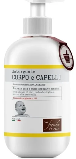 Fiocchi di riso detergente corpo/capelli camomilla 400 ml