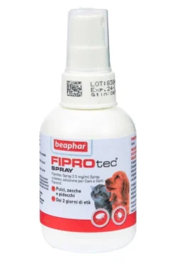 Fiprotec spray cutaneo - 2,5 mg/ml spray cutaneo soluzione per cani e gatti flacone da 100 ml