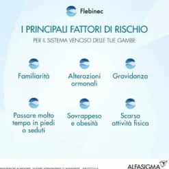 Flebinec Integratore Tono Venoso Drenaggio Linfatico 14 Bustine