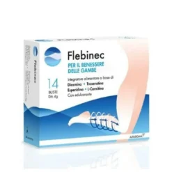 Flebinec Integratore Tono Venoso Drenaggio Linfatico 14 Bustine