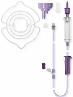 Flocare deflussore preriempito + bottiglie a gravita'
