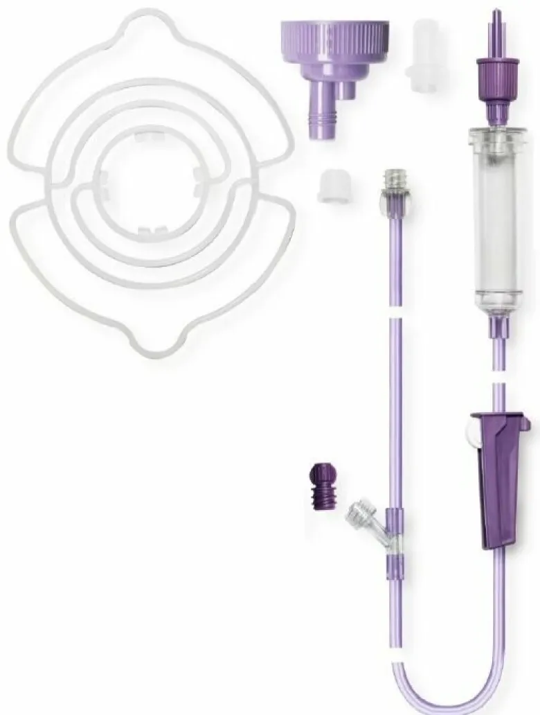Flocare deflussore preriempito + bottiglie a gravita'