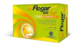 Flogar c 600 con vitamina c gusto arancia 14 bustine