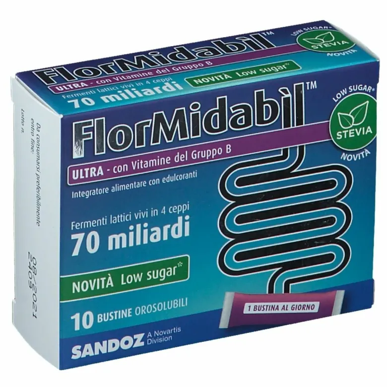 FlorMidabil Ultra Polvere Fermenti Lattici Vivi 10 Bustine