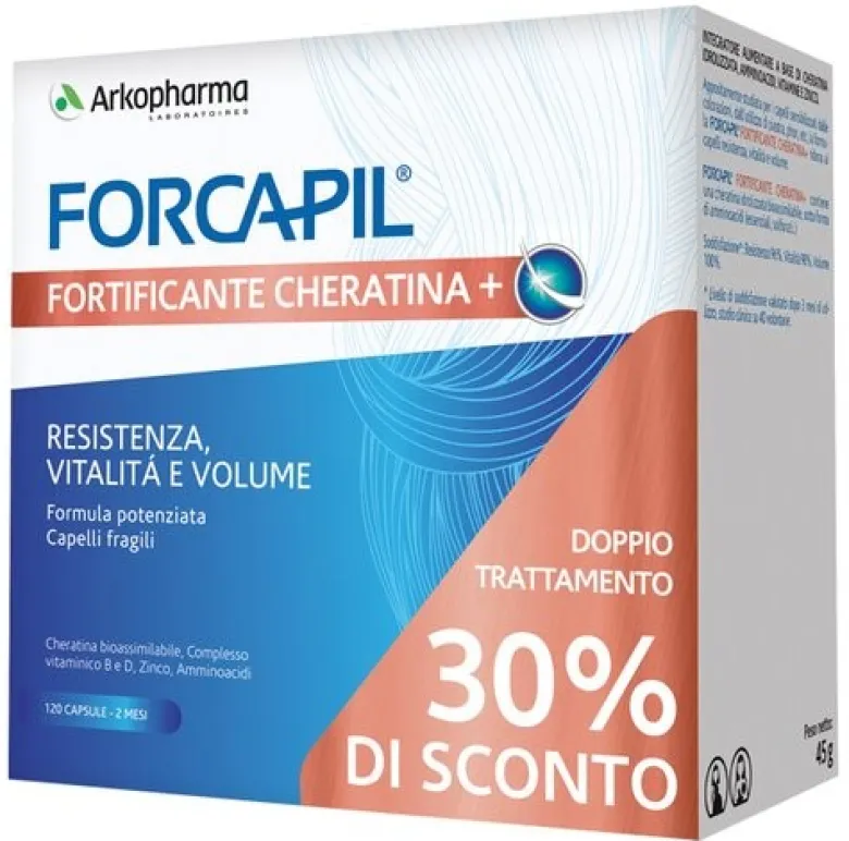 Forcapil fortificante cheratina+ promo 120 capsule prezzo speciale