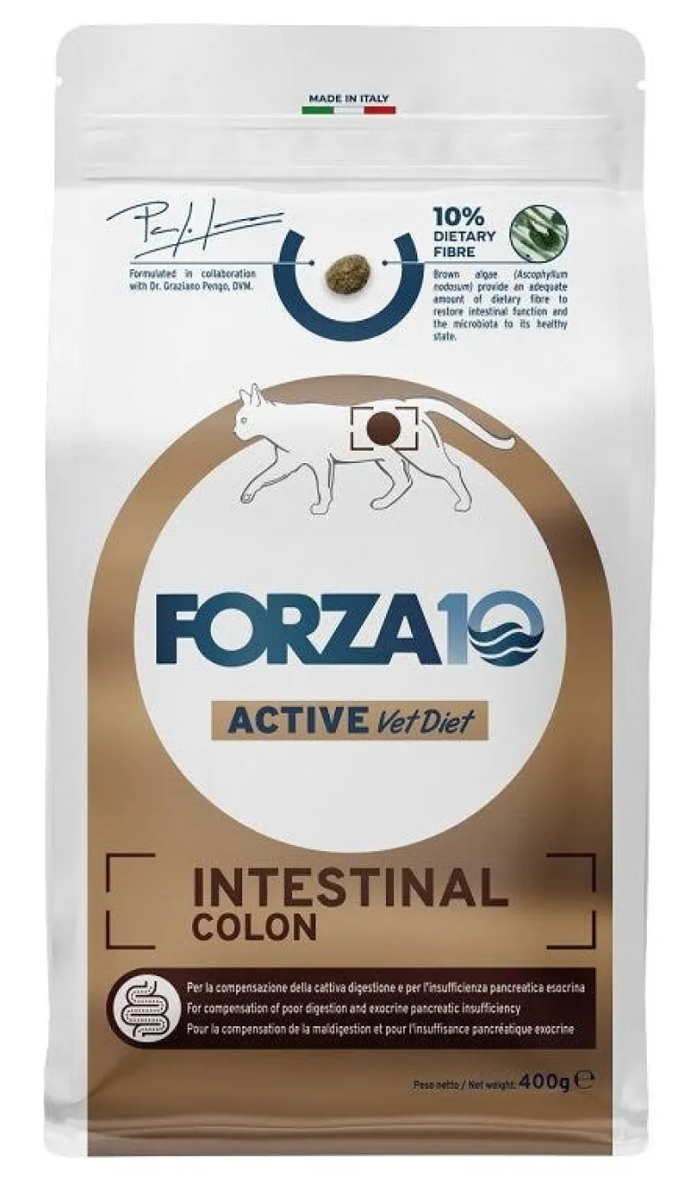 Forza10 active vet diet intestinal colon crocchette per gatti adulti 400g