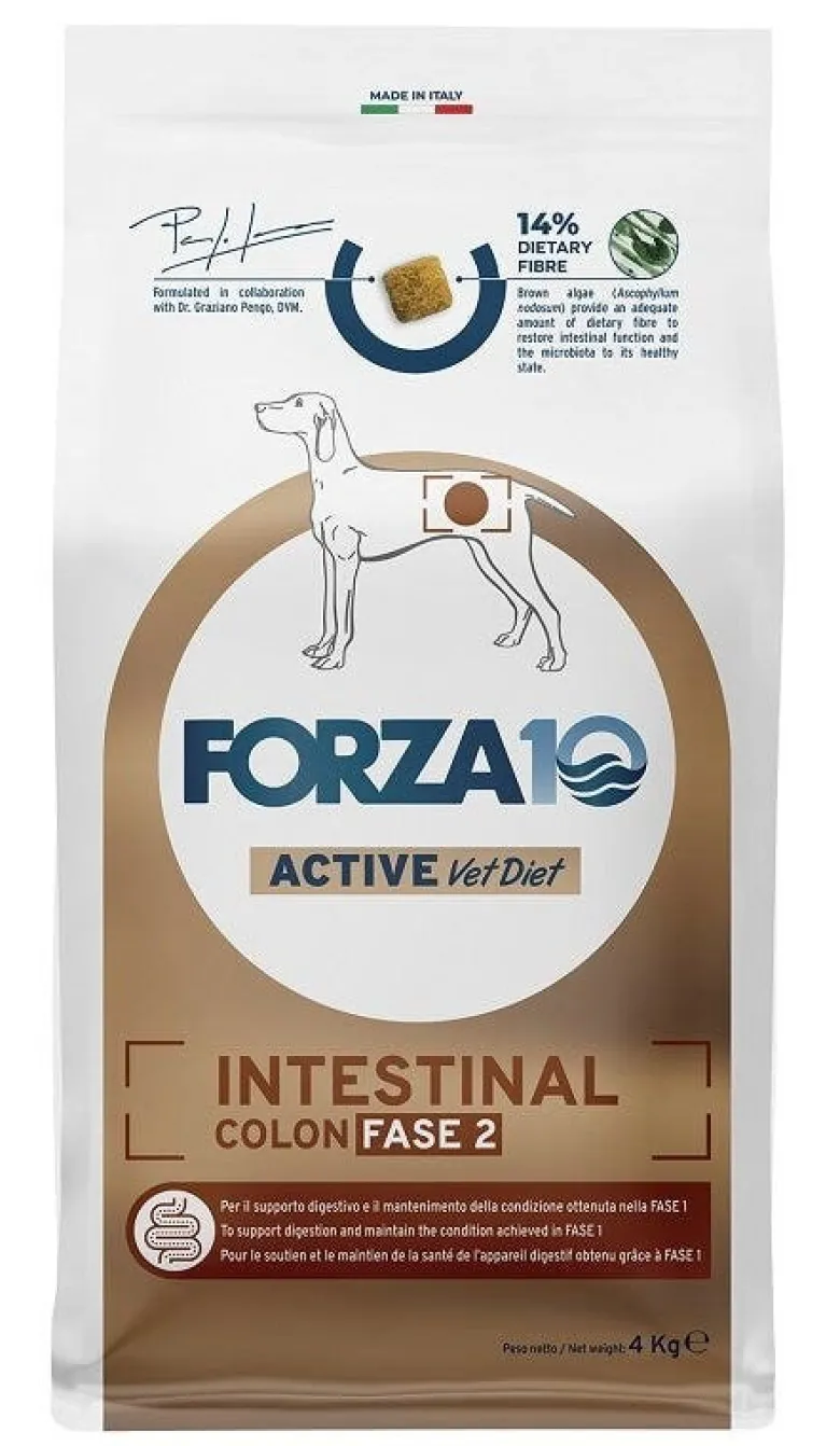 Forza10 intestinal colon fase i cibo secco pesce per cani adulti sacco 4kg