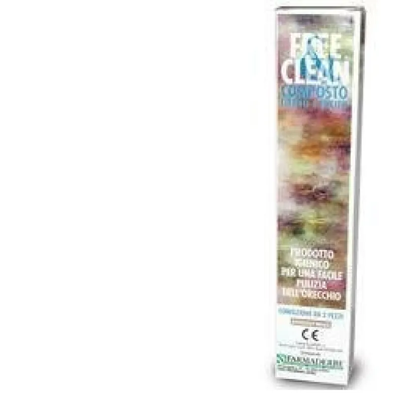 Free&clean composto libero e pulito 6 coni pulizia orecchio
