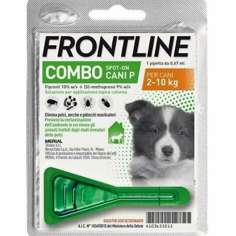 Frontline combo spot-on 1 pipetta 0,67 ml cani da 2 a 10 kg